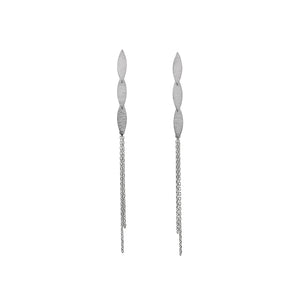 Silver Icarus Tassel Earrings