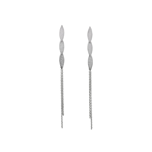 Silver Icarus Tassel Earrings