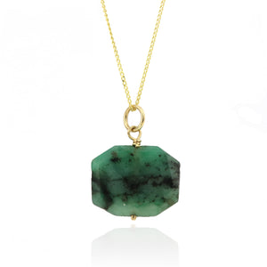 Speckled Emerald Pendant