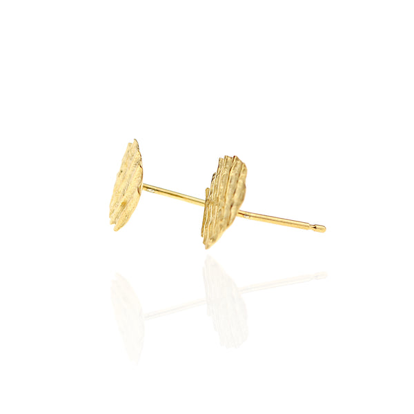 Gold Plated Silver Shell Fragment Studs