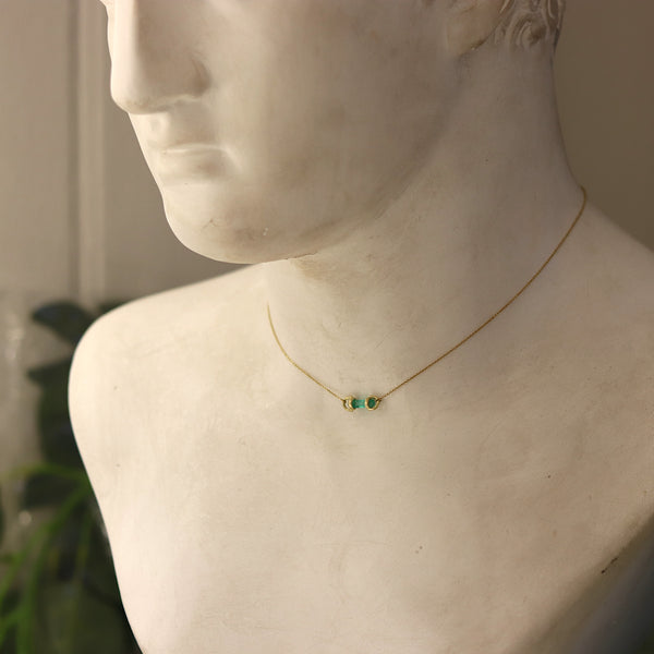 Emerald Crystalline Pendant