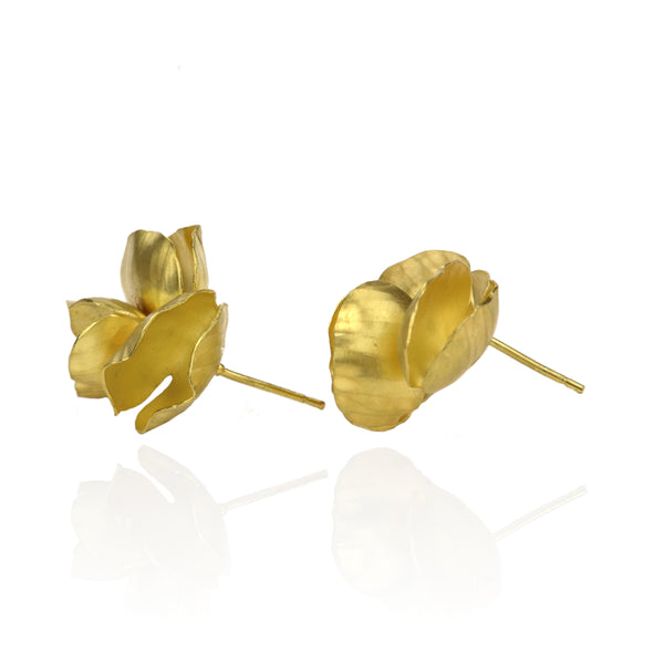 Gold Blossom 3 Elements Earrings