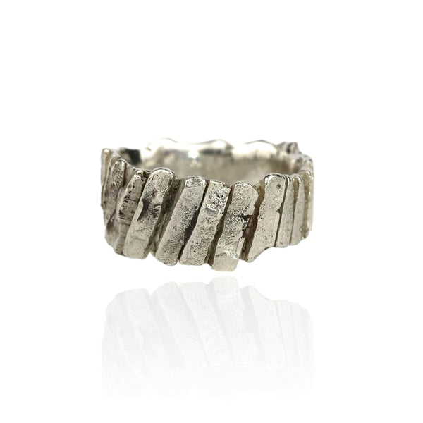 Silver Basalt Ring