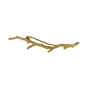 Bronze Oak Twig Brooch