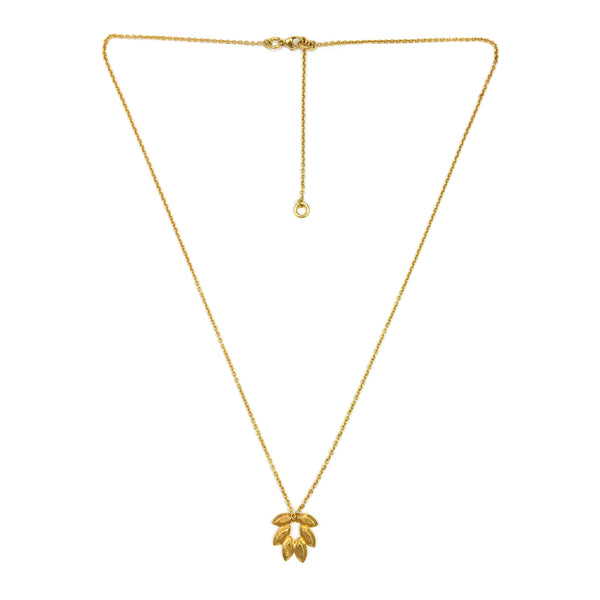 Juni Palm Necklace In Gold