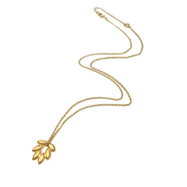 Juni Palm Necklace In Gold