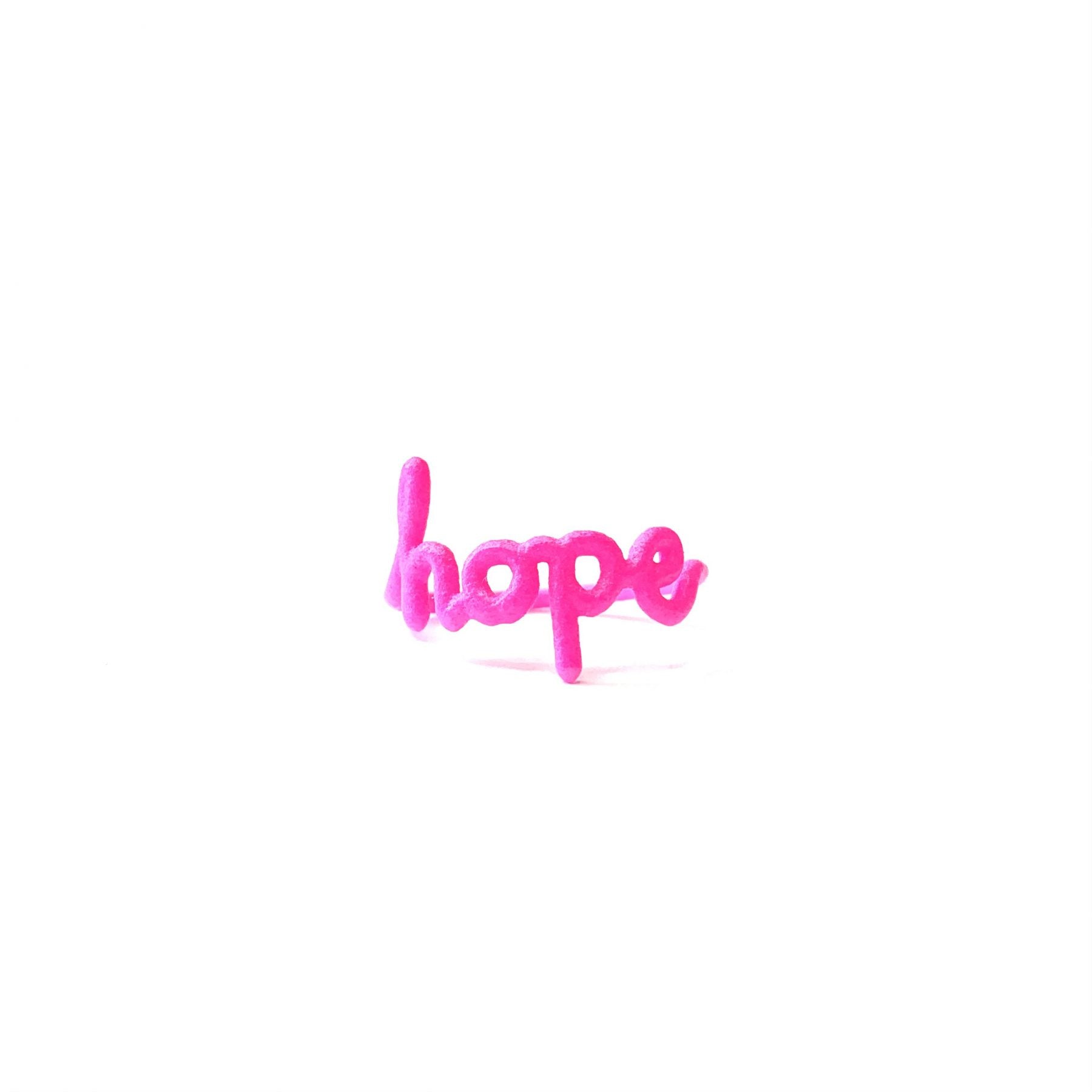 HOPE Ring Neon Pink