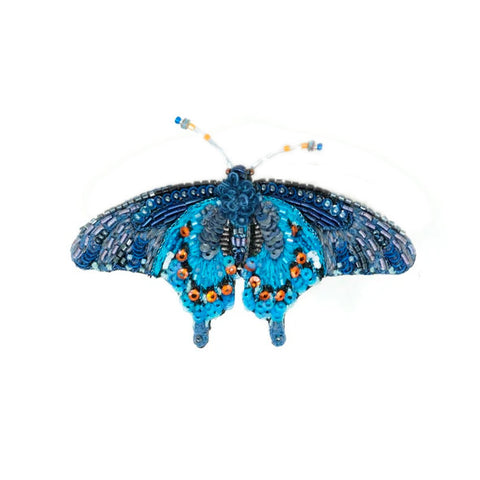 Pipevine Swallowtail Butterfly Brooch Pin