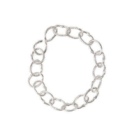 Recycled Silver Fold Link Bracelet