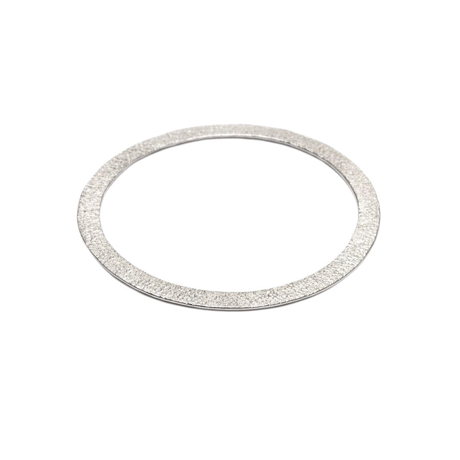 Stamped Silver Bangle